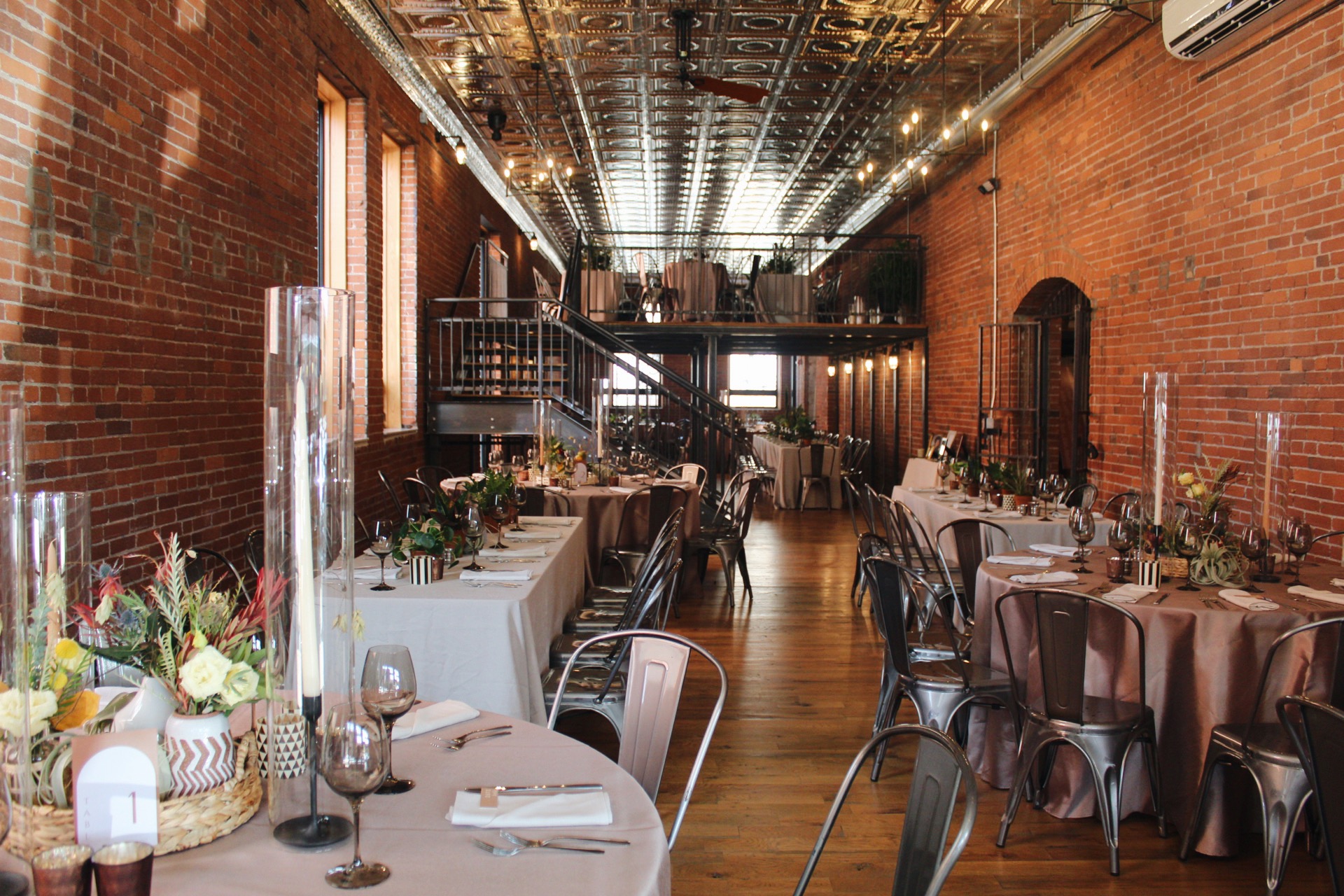 The Art Room is a unique event space that juxtaposes industrial decor with fine art.